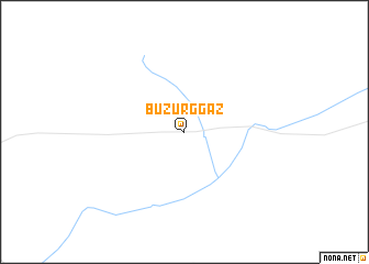 map of Buzurg Gaz