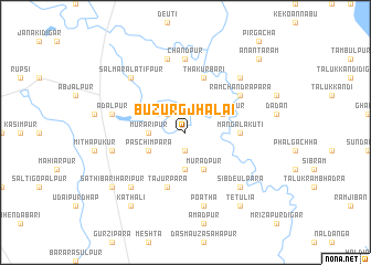 map of Buzurg Jhālāi