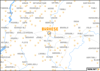 map of Bwahese