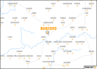 map of Bwakoro