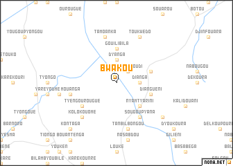 map of Bwakou