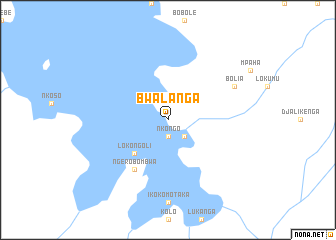 map of Bwalanga