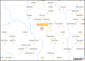 map of Bwania