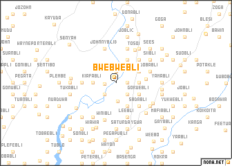 map of Bwebwebli