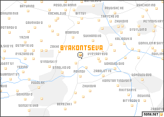 map of Byakontseva