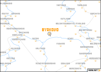 map of Byakovo
