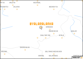 map of Byala Palanka