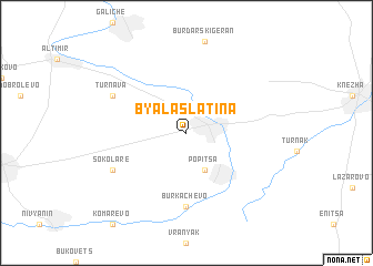 map of Byala Slatina