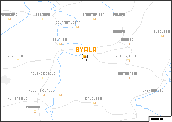 map of Byala