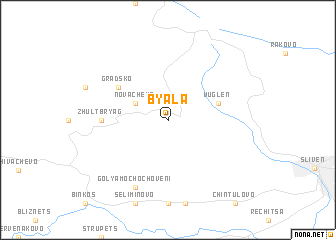 map of Byala