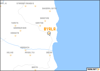 map of Byala