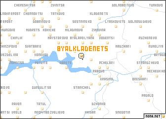 map of Byal Kladenets