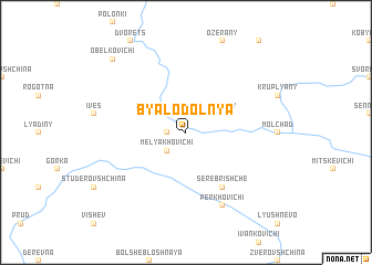 map of Byalodolʼnya