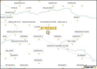 map of Byarovo