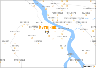 map of Bychikha