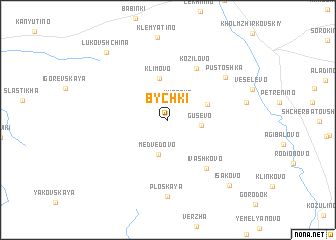 map of Bychki