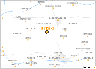 map of Bychki