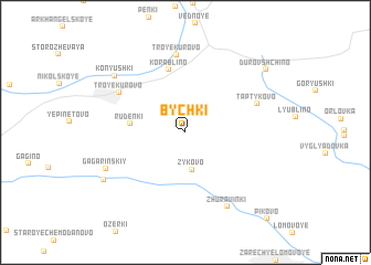 map of Bychki