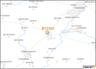 map of Bychki
