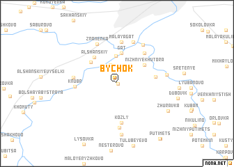 map of Bychok