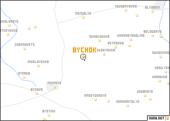 map of Bychok