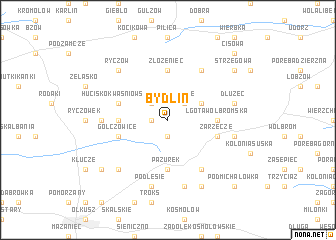 map of Bydlin