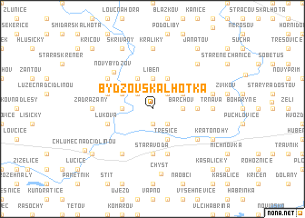 map of Bydžovská Lhotka