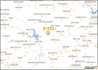 map of Byers