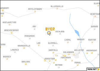 map of Byer