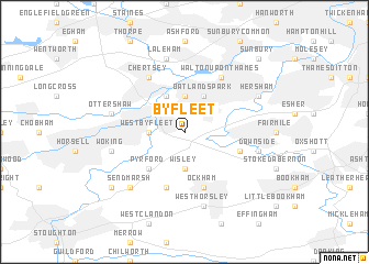 map of Byfleet