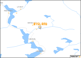 map of Bygland