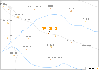 map of Byhalia