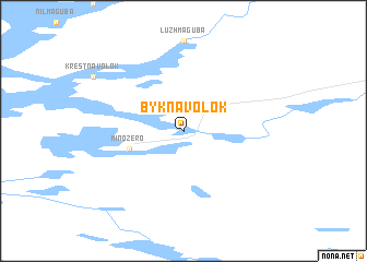 map of Byk-Navolok