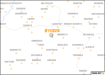 map of Bykova