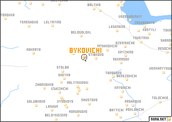 map of Bykovichi