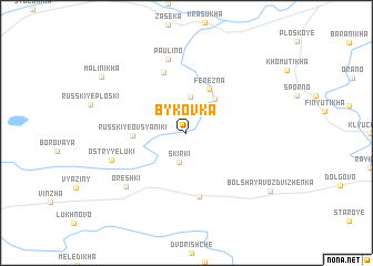 map of Bykovka