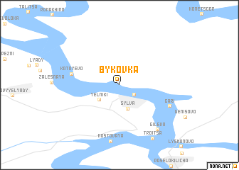 map of Bykovka