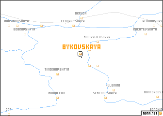 map of Bykovskaya