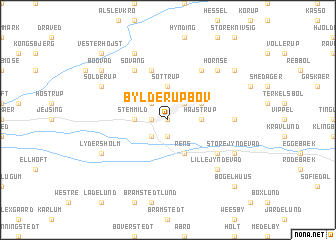 map of Bylderup-Bov