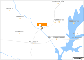 map of Bynum