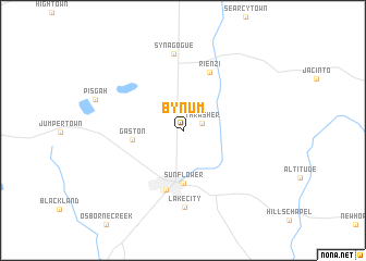 map of Bynum