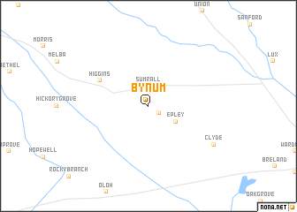 map of Bynum