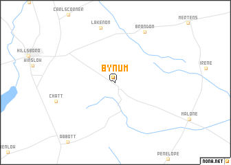map of Bynum