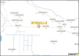 map of Byrdville