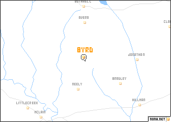 map of Byrd