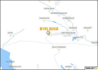 map of Byrlovka