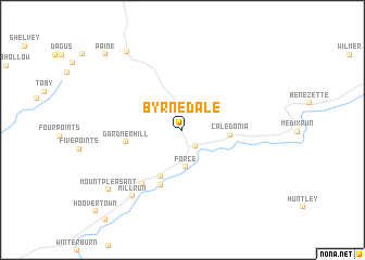 map of Byrnedale