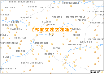 map of Byrnes Cross Roads