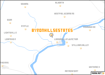 map of Byron Hills Estates