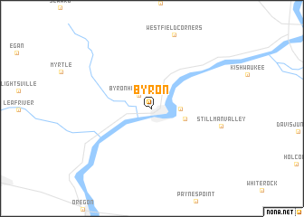 map of Byron